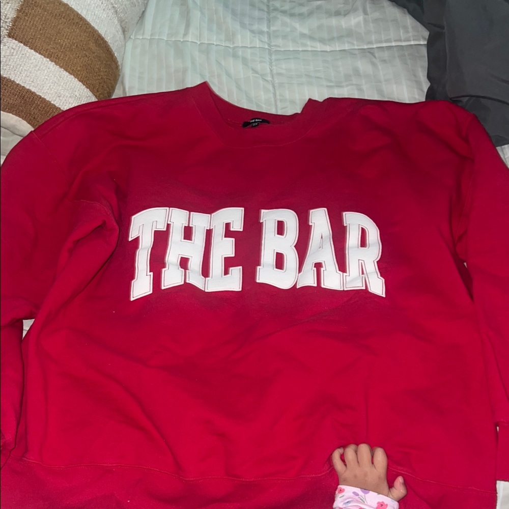 The Bar Vibrant Red Crewneck
